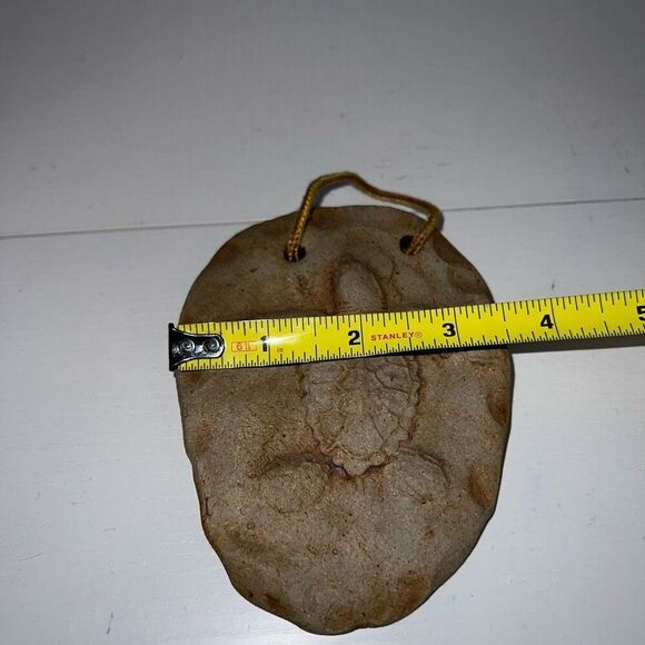 Vintage Signed Sea Turtle Wall Plaque Cast Stone Cement Signed JS Hand Made - Picture 3 of 7